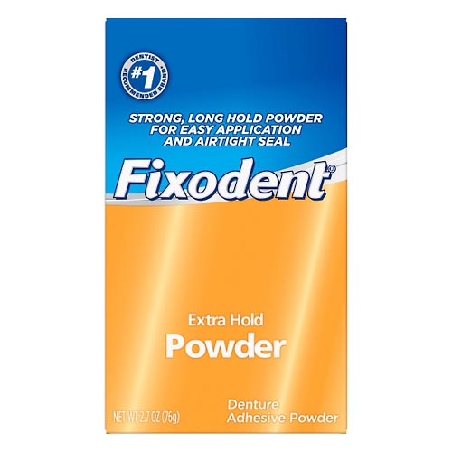 Image for Fixodent Denture Adhesive Powder, Extra Hold,2.7oz from Service Drug