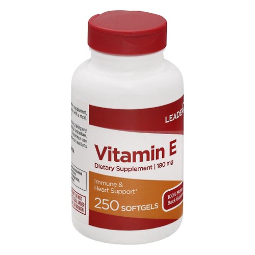 Image for Leader Vitamin E, 180 mg, Softgels,250ea from Service Drug