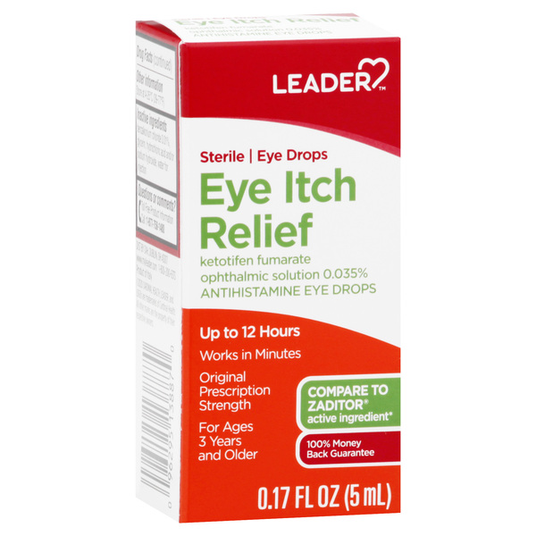 Image for Leader Eye Drops, Eye Itch Relief, Sterile,0.17oz from Service Drug
