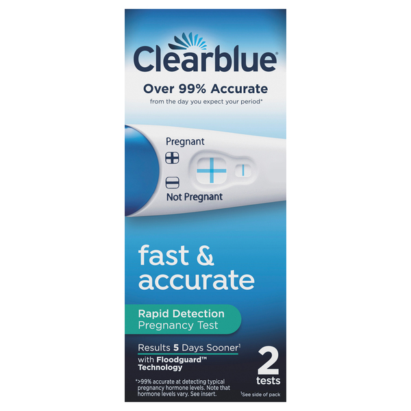 Image for Clearblue Pregnancy Test, Rapid Detection,2ea from Service Drug